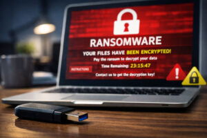 Una chiavetta USB trovata per terra: come è iniziato un attacco ransomware